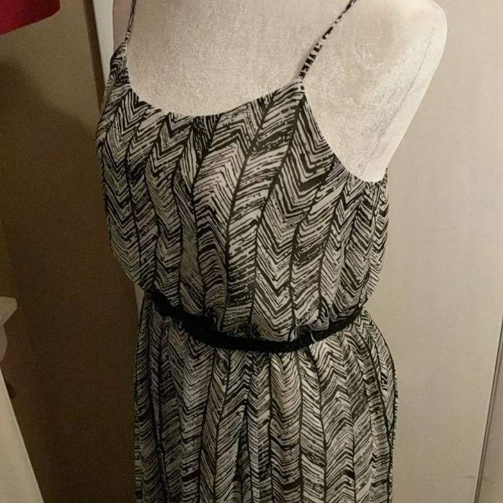 B&W Maxi Dress