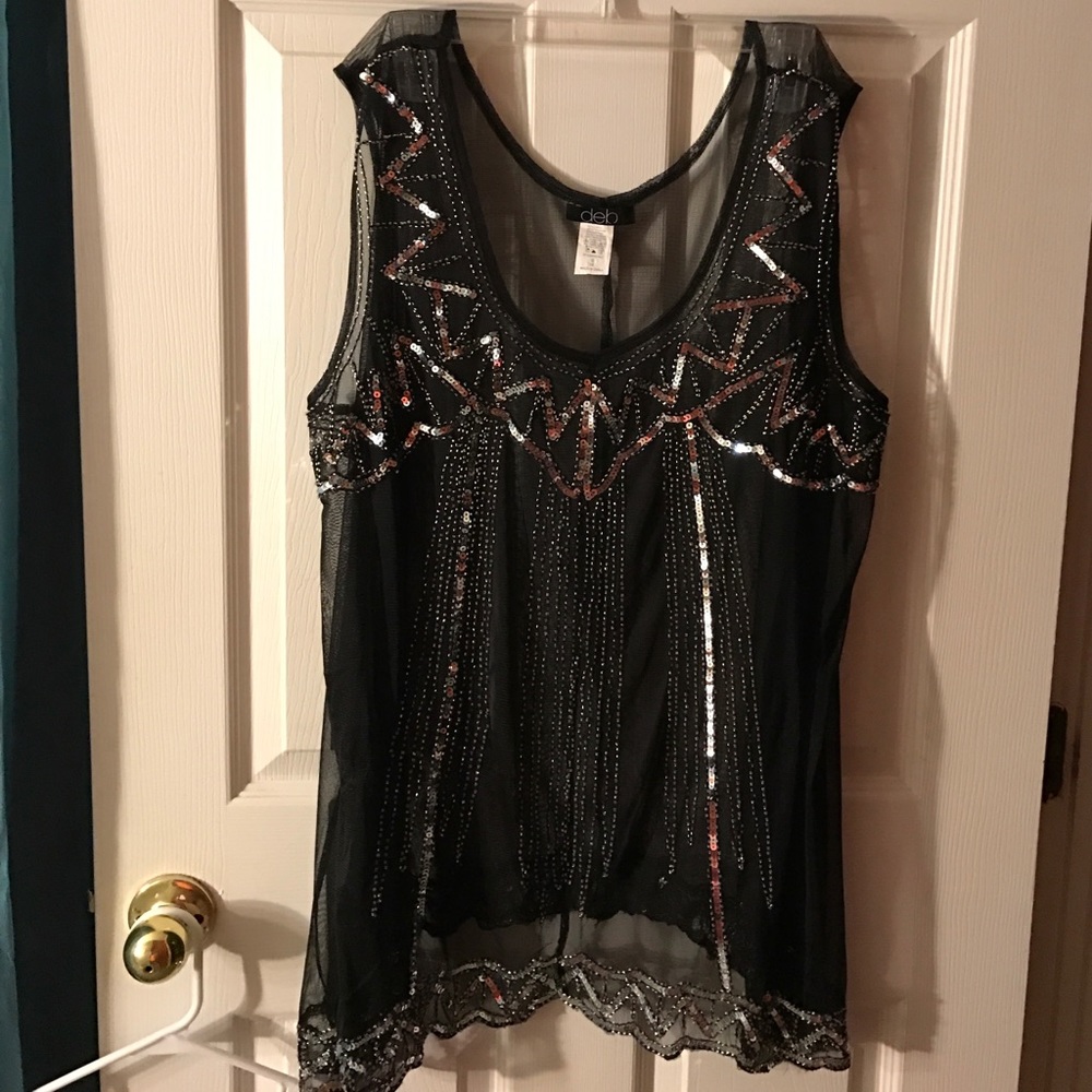 Sheer glamour tank