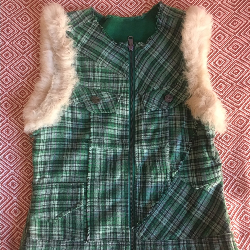 Plaid Girls Vest