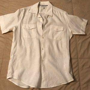 Men's Banana Republic short sleeved linen shirt