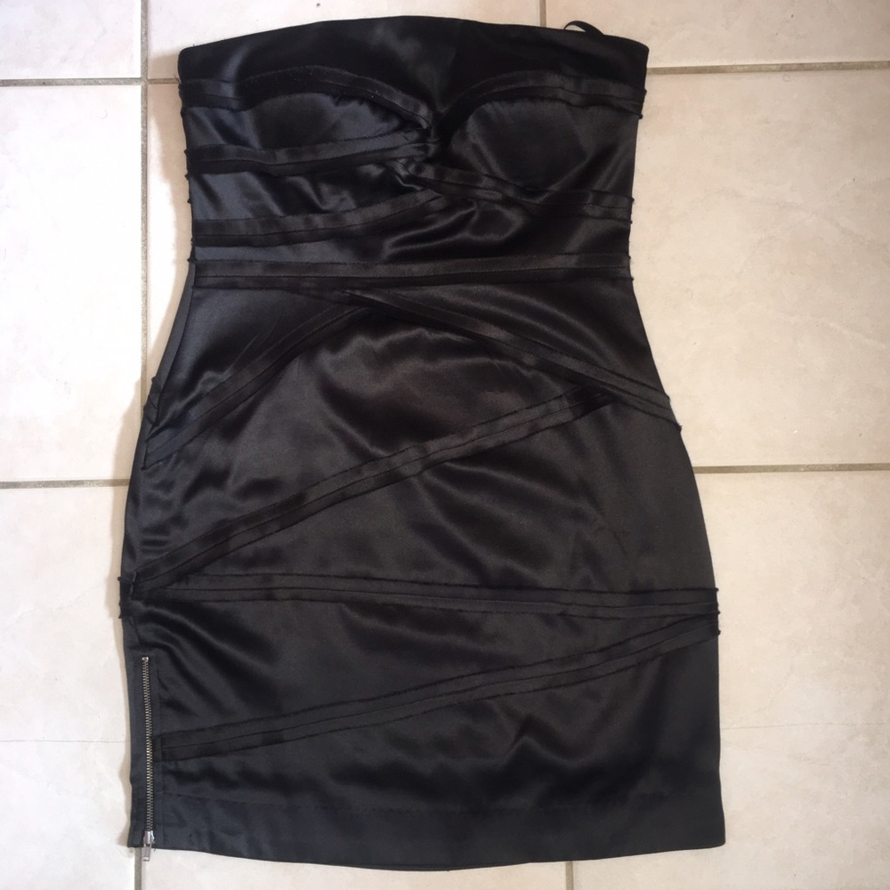 2b bebe Black Strapless Dress