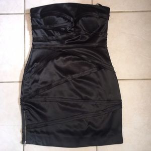 2b bebe Black Strapless Dress