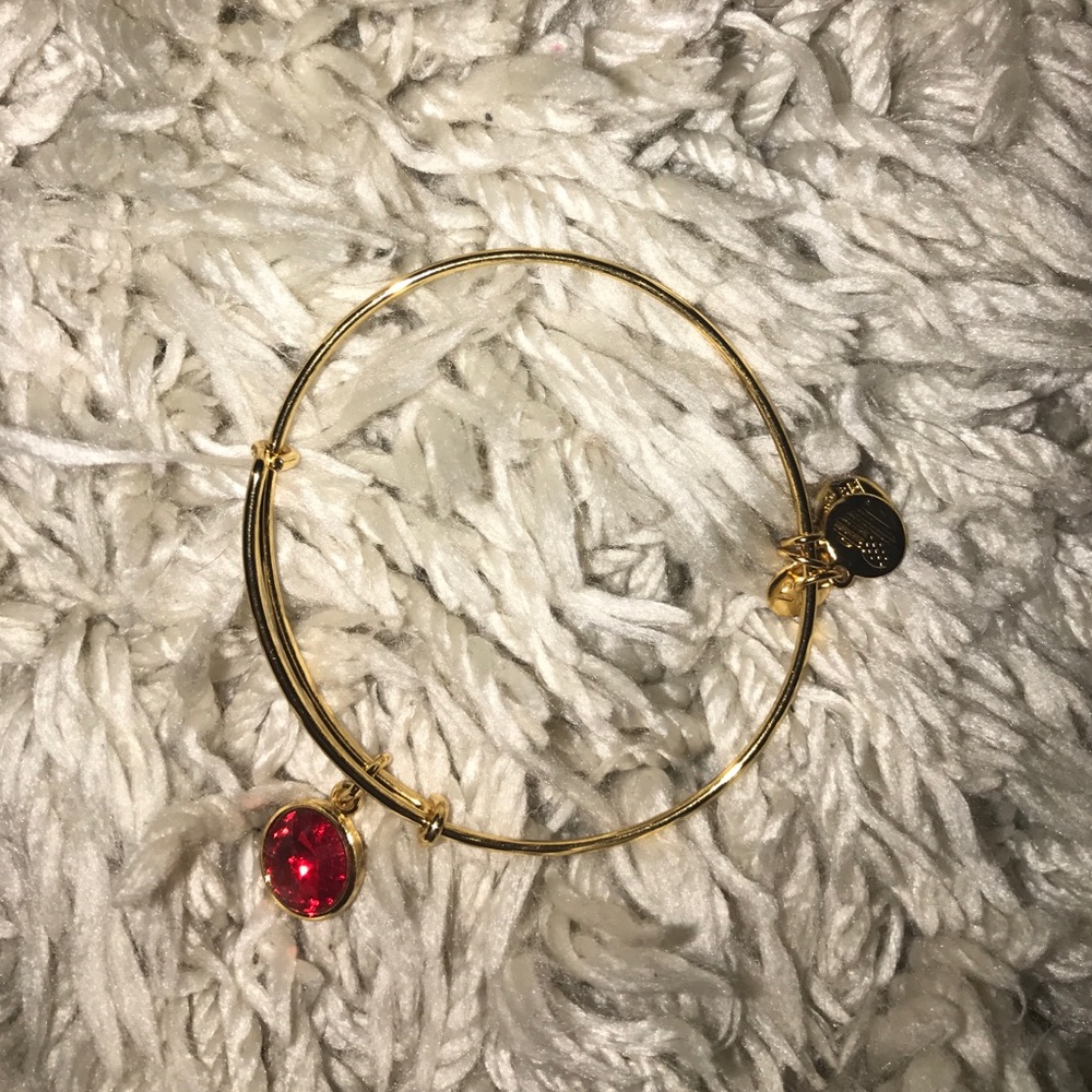 Alex and Ani July (Red) birthstone bracelet