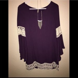 Purple Boho Dress