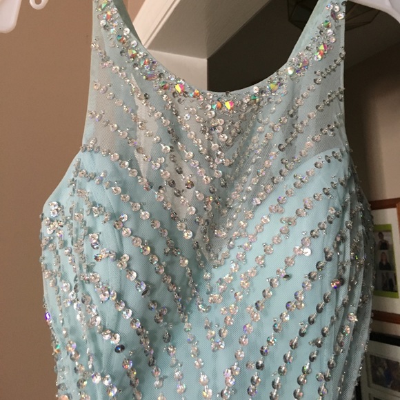 Cecily Brown Light Blue Prom Dress - Picture 5 of 7