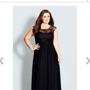 City chic lace goddess maxi dress