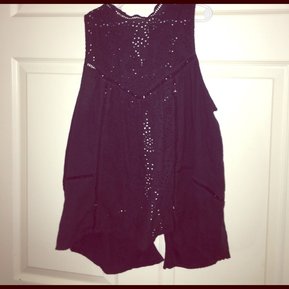 Abercrombie and Fitch Navy Blue Tank Top - Picture 1 of 3