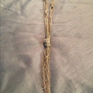 Long knotted necklace