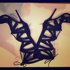 Gladiator heels - black