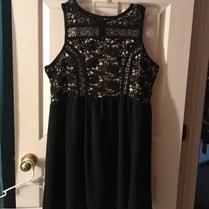 Black and nude cocktail dress!