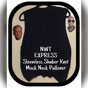 ♠️♠️ NWT EXPRESS SLEEVELESS SHAKER KNIT SWEATER ♠️