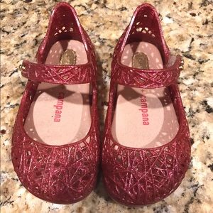 Mini Melissa Zig Zag shoes, Toddler size 6
EUC