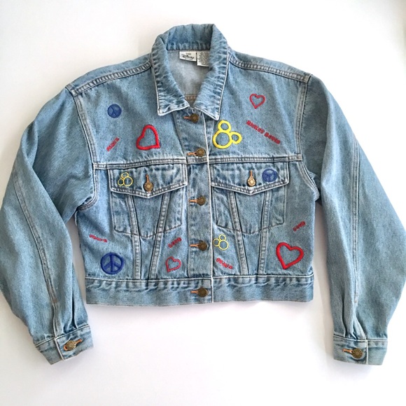 *RELISTED* Jumping Mickey Peace Love Jean JacketG1 - Picture 2 of 8