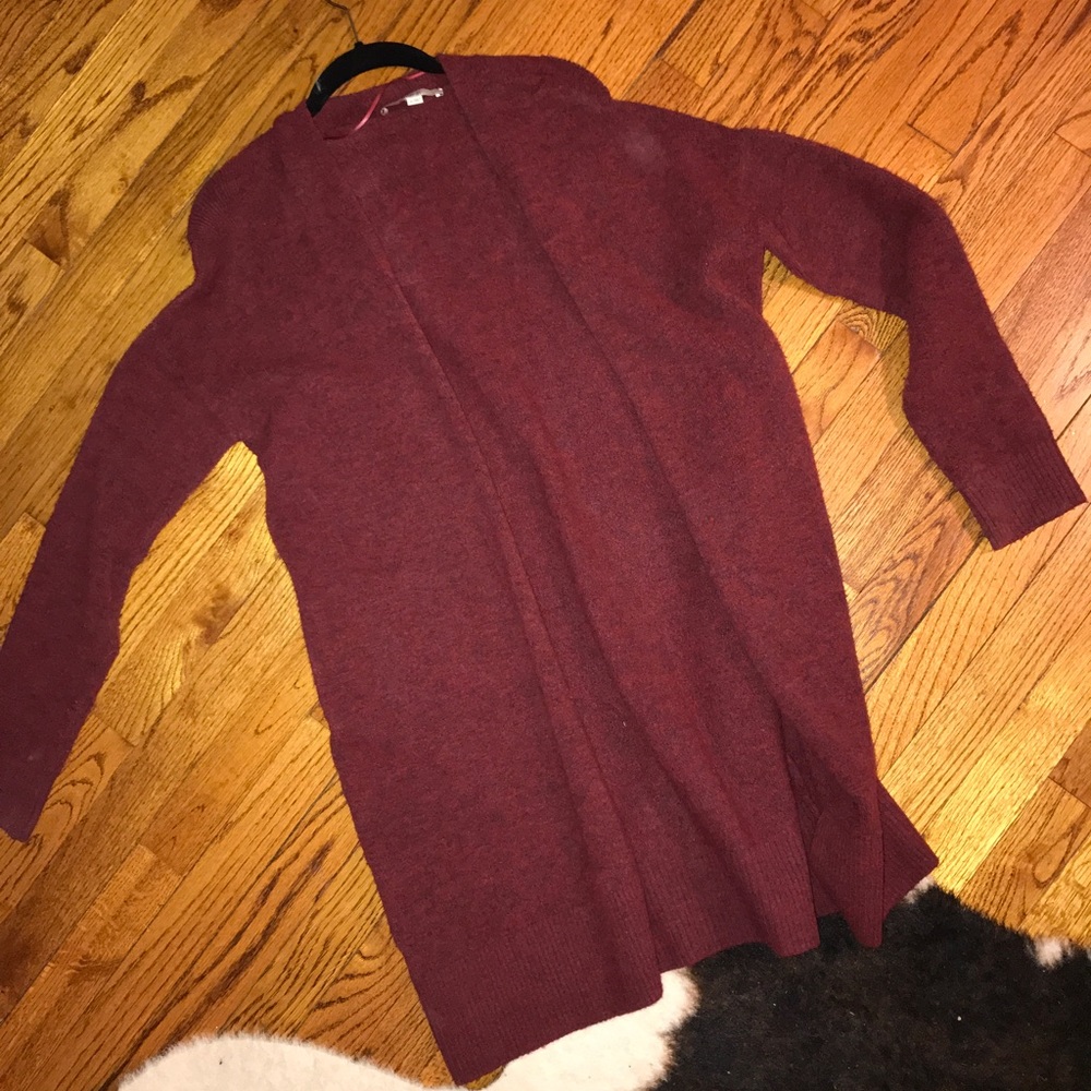 Cozy Maroon Cardigan