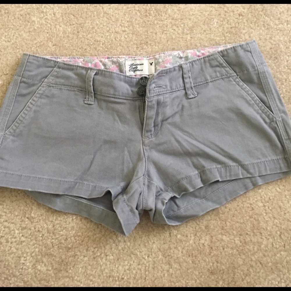 Gray American eagle shorts