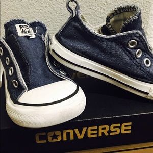 Denim Velcro Converse