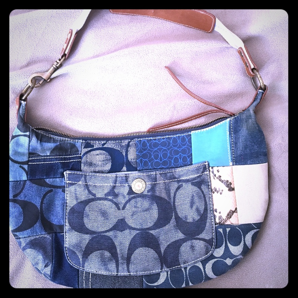 Coach denim purse
