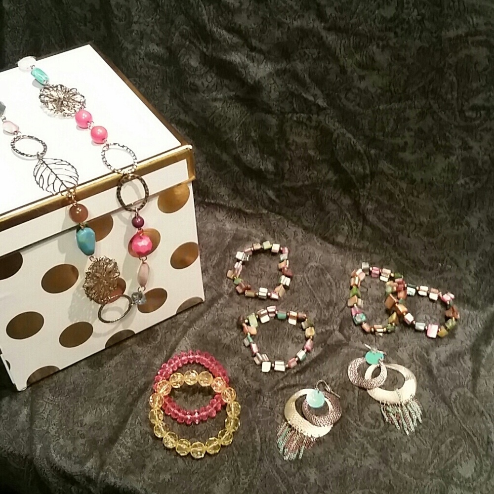 Colorful Bronzed Gold Jewelry