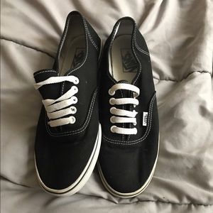 Black Vans- Women's size 10