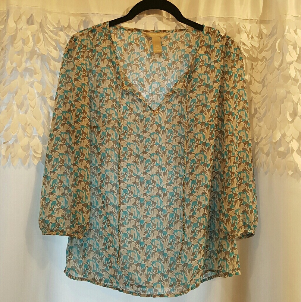 Giraffe Print Top.