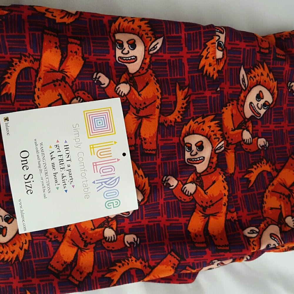 Lularoe Devils OS leggings BNWT