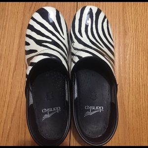 Zebra Dansko shoes