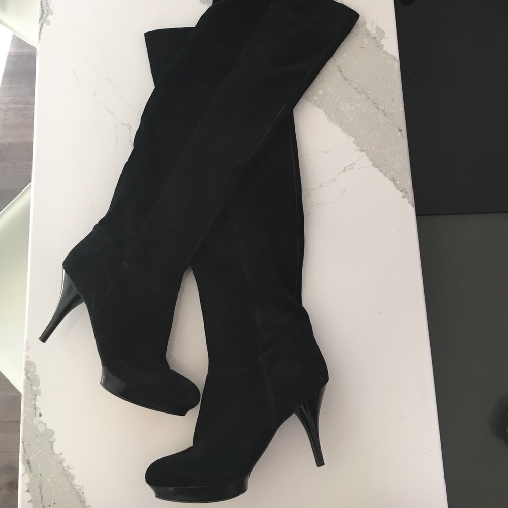 OTK Black Suede Boots