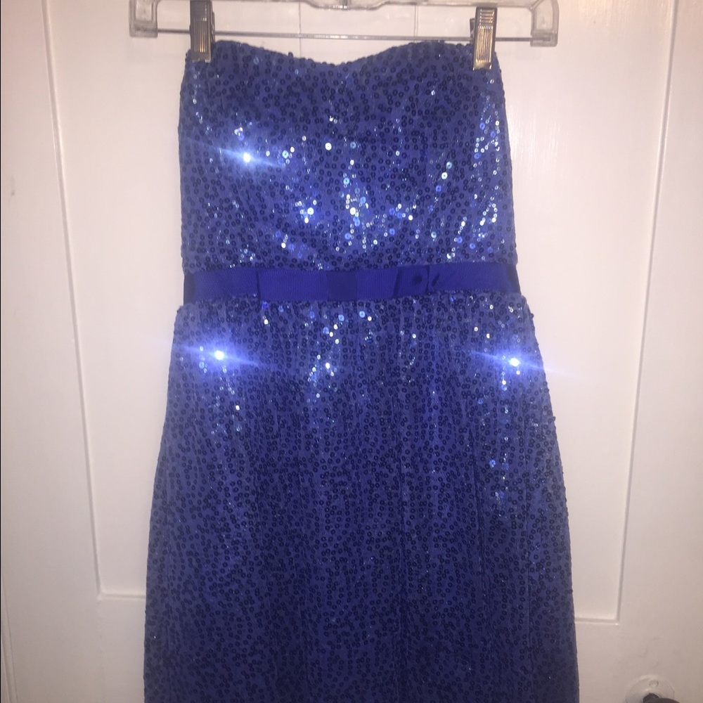 Blue Sparkle Semi-Formal Dress