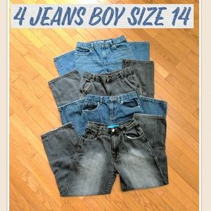 Bundle of 4 boys jeans size 14