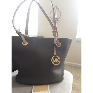 Michael Kors gray large tote