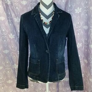 NEW YORK&COMPANY JEAN JACKET EUC