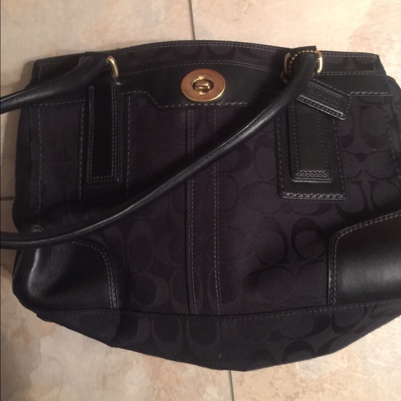 Black Coach Purse - Picture 1 of 2
