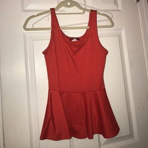 Red joyce leslie dressy top