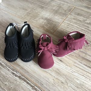 BUNDLE -two pair baby moccasins