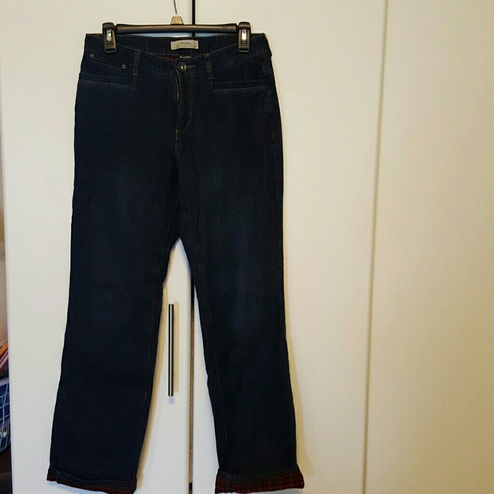 New w/o flannel lined jeans,  warm...