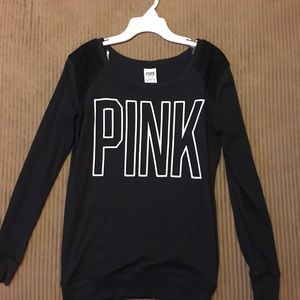 Victoria's Secret PINK Black Long Sleeve Shirt