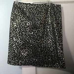 Sequined cheetah mini skirt-Get your party on!!