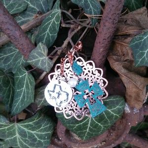 Texas cross pendant necklace