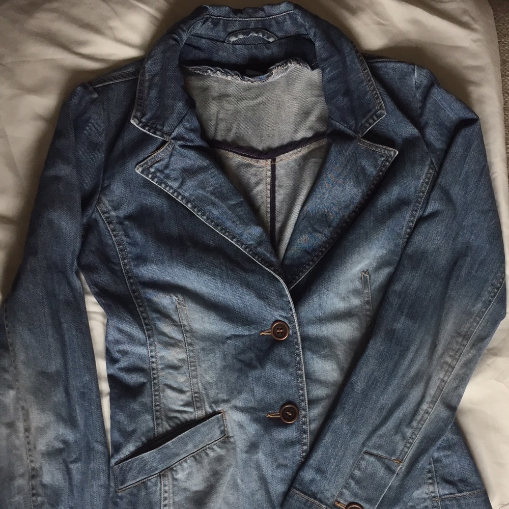 H&M denim blazer