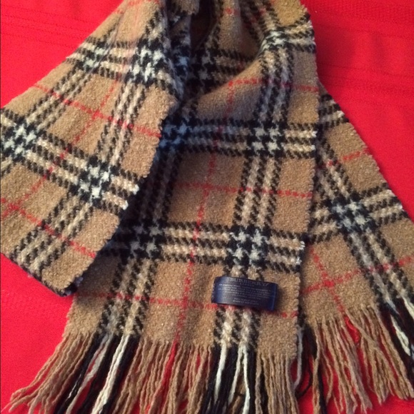 55% off Burberry Accessories - Burberry Wool Scarf made in Scotland ...