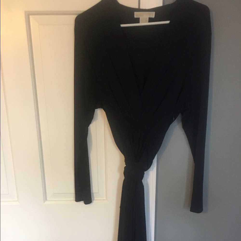 MICHAEL KORS wrap dress, EUC, navy, 16w