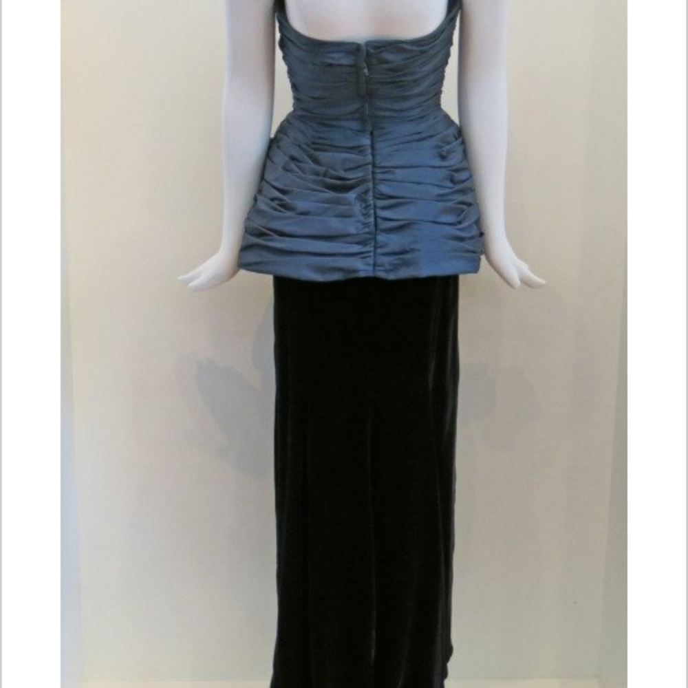 Bill Blass Ruched Peplum Black Gown. Sz 2-4. Mint! Emma Stone 2024 Oscars! - Picture 10 of 11