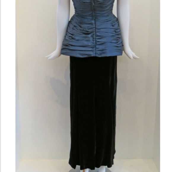 Bill Blass Ruched Peplum Black Gown. Sz 2-4. Mint! Emma Stone 2024 Oscars! - Picture 7 of 9