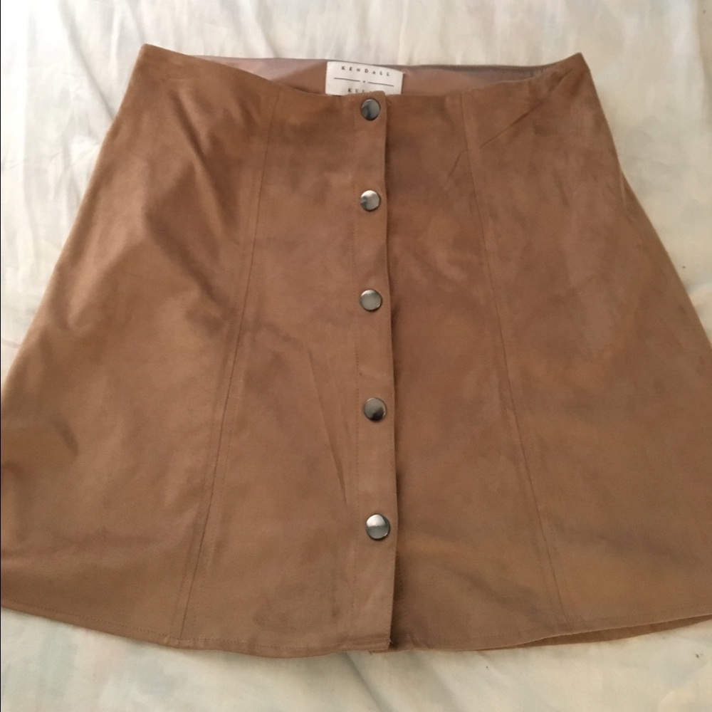 Faux Suede Skirt