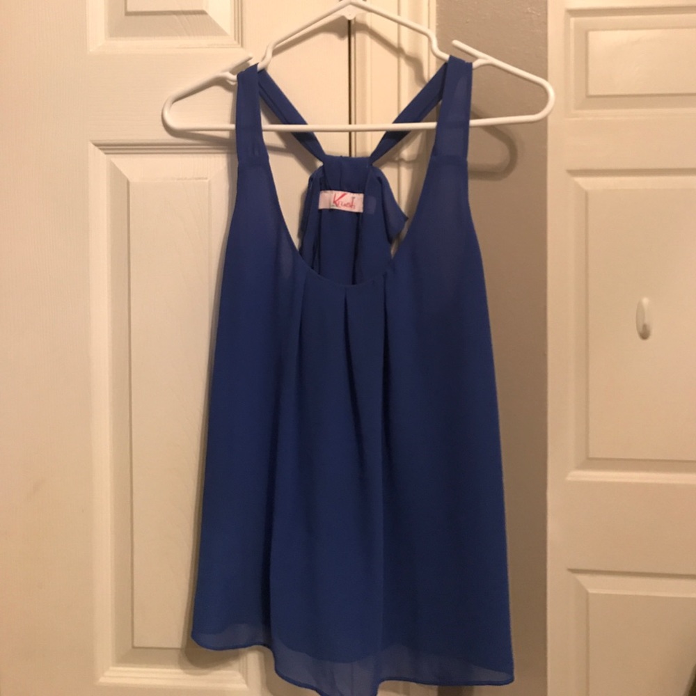 Blue tank top