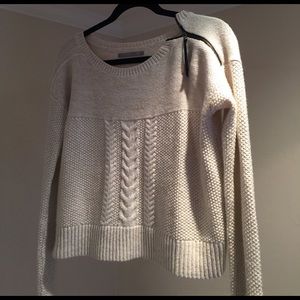 Cream Cropped Sweater