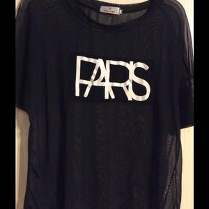 Black Paris top.