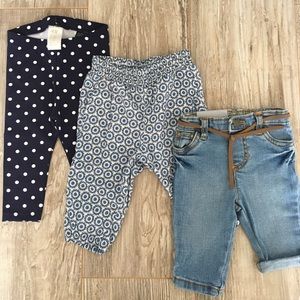 BUNDLE 3 pair of baby pants