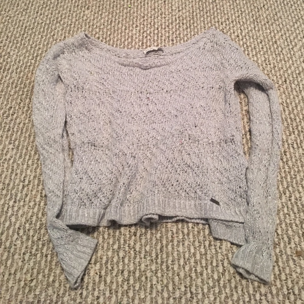 ✨Abercrombie & Fitch sparkly grey sweater✨