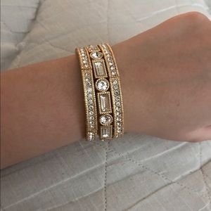 Gold bracelet costume jewelry